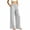 Gray, variant on SELONE High Waisted Wide Leg Pants for Women Elastic Waist Trousers Ruched Lounge Trousers with Pockets Vacation Outfits