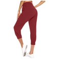thumbnail image 6 of Drovellove Women's Plus Size High Waisted Leggings with Pockets - Casual Summer Stretch Crop Pants for Active Days or Weekend Errands, 6 of 9