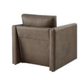 thumbnail image 5 of Comfort Pointe Tybee Espresso Faux Leather Modern Style Arm Chair, 5 of 10