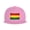 Pink, variant on Snapback Hat Retro Reggae-Rastafarian Flag Adjustable Flat Bill Brim Hat for Men Women Casual Wear Pink