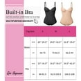 thumbnail image 2 of SHAPEVIVA Bodysuit Shapewear for Women Tummy Control Black Bodysuit Body Shaper Backless Tops With Underwire Bra, 2 of 6