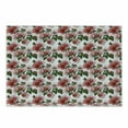 thumbnail image 1 of Ladybugs Cutting Board, Exotic Flowers Hibiscus Hawaiian Foliage Illustration Botany Spring Blossom, Decorative Tempered Glass Cutting and Serving Board, Small Size, Red Coral Green, by Ambesonne, 1 of 1