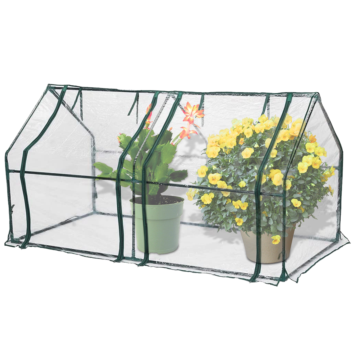 Portable Small Greenhouse for Raised Garden Bed Transparent PVC Grow