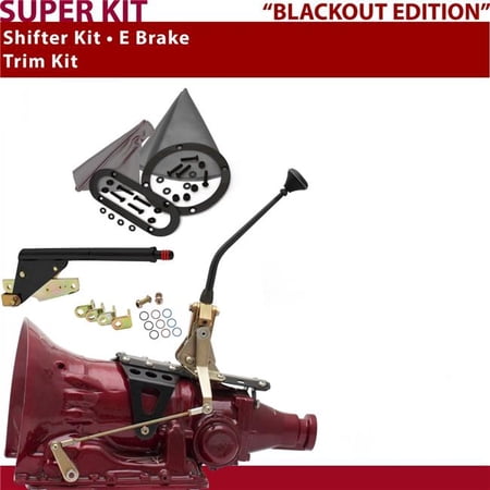 American Shifter 700R4 Shifter Kit 10 in. E-Brake Trim Kit for CC24C