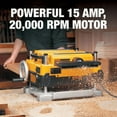 thumbnail image 4 of DEWALT Heavy-duty 13in. Three Knife, Two Speed Thickness Planer (DW735), 4 of 6