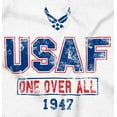 thumbnail image 2 of US Air Force Vintage One Over All Unisex Plus Size Zip Hoodie Brisco Brands 5X, 2 of 5