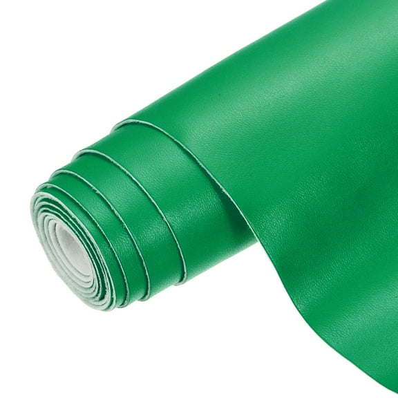 Uxcell Faux Leather 0.4 Yards Length 1mm Thick PU Leather for Sofa Bags DIY Crafts, Green