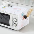 thumbnail image 4 of Cheers Microwave Top Protector Double Pockets Oil Proof PEVA Machine Scratch Proof Toaster Oven Dust Cover Kitchen Accessories, 4 of 8