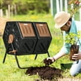 thumbnail image 2 of Tumbling Composter | Simultaneous Dual Chamber Composting | Steel and Plastic for Stability | Solves Slow Composting Problem, 2 of 2