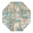thumbnail image 3 of Unique Loom Paragon Collection Area Rug - Lincoln (4' Octagon Cream Blue/Gray), 3 of 10