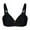 8-Black, variant on YWDJ Push up Bras for Women Plus Size Comfortable Bras No Underwire Bras Adjustable Straps Half Cup Wrap Sleep Bras Padded Comfy Bras Comfy Bras Wine M