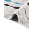 thumbnail image 7 of Unique Loom Outdoor Modern Collection Area Rug - Seattle (2' x 6' 1" Runner Gray/Black), 7 of 7