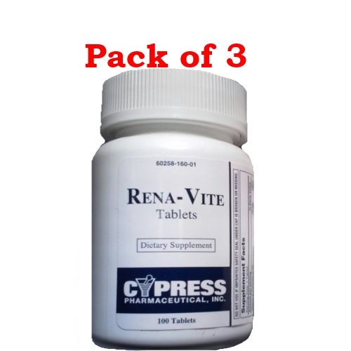 CYPRESS RenaVite Tablets, 100ct 3 Pack
