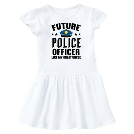 

Inktastic Future Police Officer Like My Great Uncle Gift Baby Girl Dress