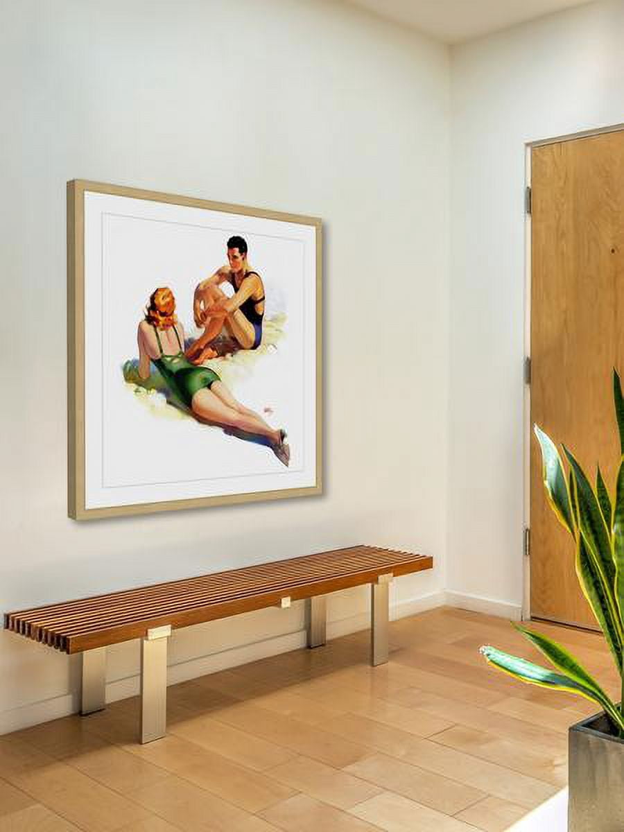 "Sunbathers" Framed Painting Print