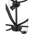 thumbnail image 6 of Progress Lighting Adley 9-Light Double-Tiered Chandelier, Steel, Matte Black, Etched White Glass Shades, 6 of 18