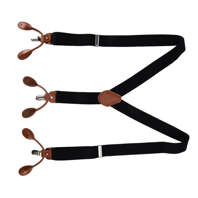 Tirantes para hombre Bling Bling ajustables con Clip de metal anchos para fiesta formal