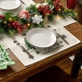 thumbnail image 5 of Smile Let It Snow Merry Bright Truck Christmas Placemats Set of 4, 12 x 18 Inch, Buffalo Check Plaid, 5 of 8