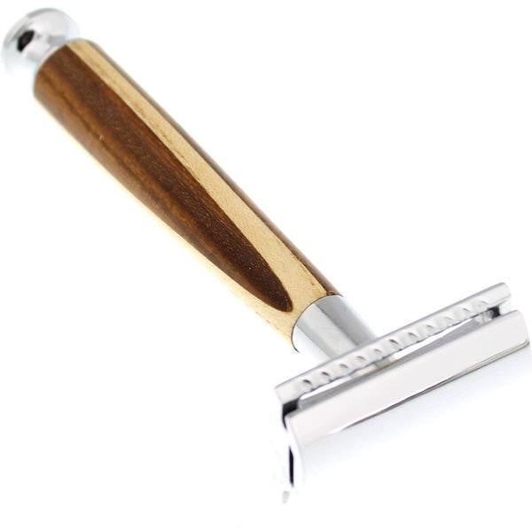 WCS Natural Collection Razor 37WS, Rosewood  and  White Ash-WCS Exclusive Open Comb (Toothsome)