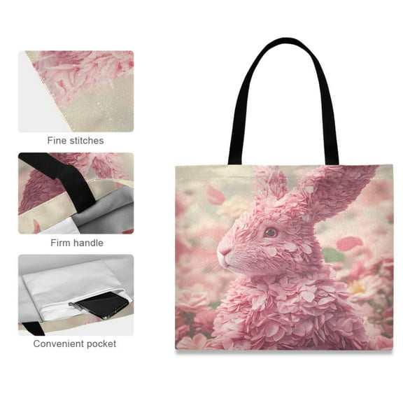 Canvas Tote Bag for Women Girls Design Print Floral Dream Tote