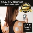 thumbnail image 2 of Paquete de 16 almohadillas de electrodos TENS 7000 OEM (2 x 2) para TENS 7000 recargable y TENS 7000 2.ª edición. Almohadillas de repuesto para TENS. Compatible con TENS 3000 y 7000. Intensity., 2 of 5