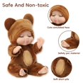 thumbnail image 3 of Set de minimuñecas YoYoExment de 10 cm con ropa de animales, 6 unidades, 3 of 7