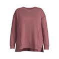 thumbnail image 5 of Terra & Sky Women's Plus High-Low French Terrycloth Sweatshirt, 5 of 5
