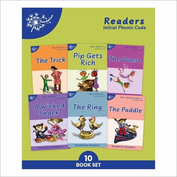 Phonic Books Beginner Decodable Phonic Books Dandelion Readers Set 1 Units 11-20 (Two-Letter Spellings Sh, Ch, Th, Ng, Qu, Wh, -Ed, -Ing, Le): Decodable, (Paperback)