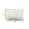 thumbnail image 4 of 12" x 20" x 5" Natural Sheepskin  Pillow, 4 of 4