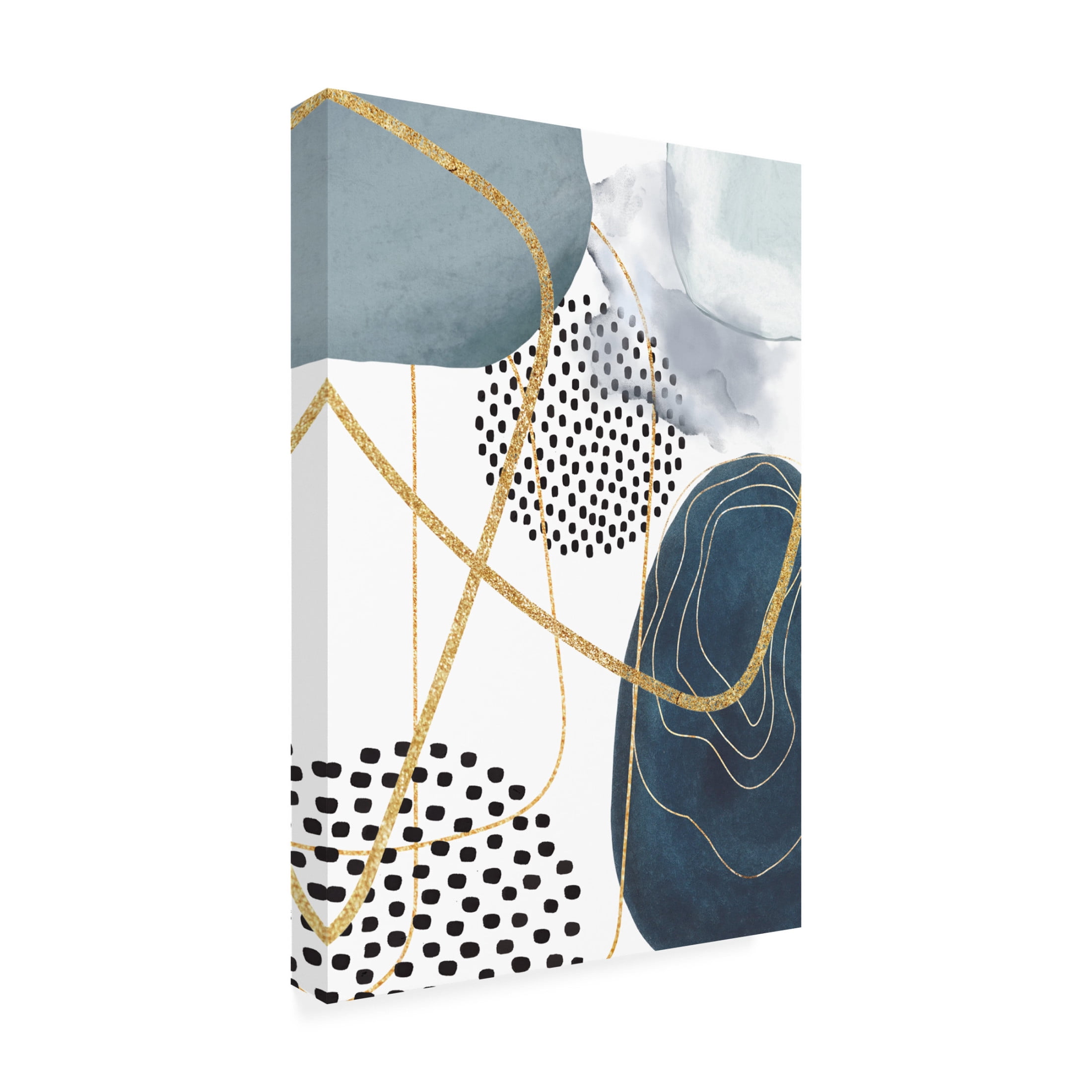 Trademark Fine Art Sally Ann Moss Shapley Blue 2 Canvas Wall Art