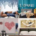 thumbnail image 4 of 1464 Pieces Self-adhesive Mosaic Tiles Golden Square Glass Mirror Diy Craft Decoration Mosaic Tile Mirror Banmo, 4 of 5