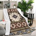 thumbnail image 2 of Ethnic Tribal Abstract Boho Flannel Blanket Plush & Cozy Blanket Throw for Winter Autumn,40x50 Inch Warm Throw Christmas Halloween, 2 of 5