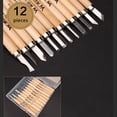 thumbnail image 2 of 1 Set Wood Carving Chisels Knife Basic Cut Detailed Woodworking Gouges DIY Hand Tools, 2 of 8