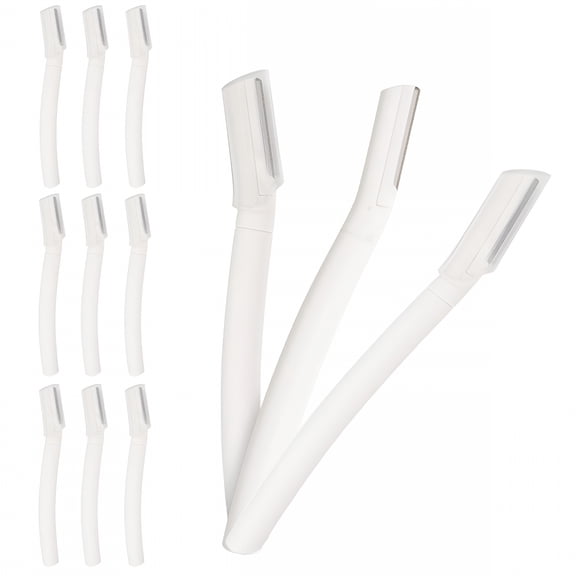 EXLEAF 2026 New 12 Pcs Razor for Face,Microblade Eyebrow Razors,Face Shavers for Women and Men for Home,Travel,Bathroom,Grooming,Multipurpose Dermaplaning Tool for Face,Peach Fuzz Removal