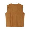 thumbnail image 7 of Sopiago Men's Open Front Sleeveless Fringe Hem Party Club Jacket Vest Outerwear Prom Fringe Vest Men Gold,M, 7 of 7