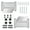 White, variant on 2PCS Universal Featherboards With Miter Slots Reduce Kickback Woodworking Tools for Tables Saws / Router Tables / Band Saws