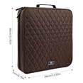 thumbnail image 3 of Coofit CD Case 160 Capacity Nylon Heavy Duty DVD Holder CD Organizer CD Storage Case, 3 of 10