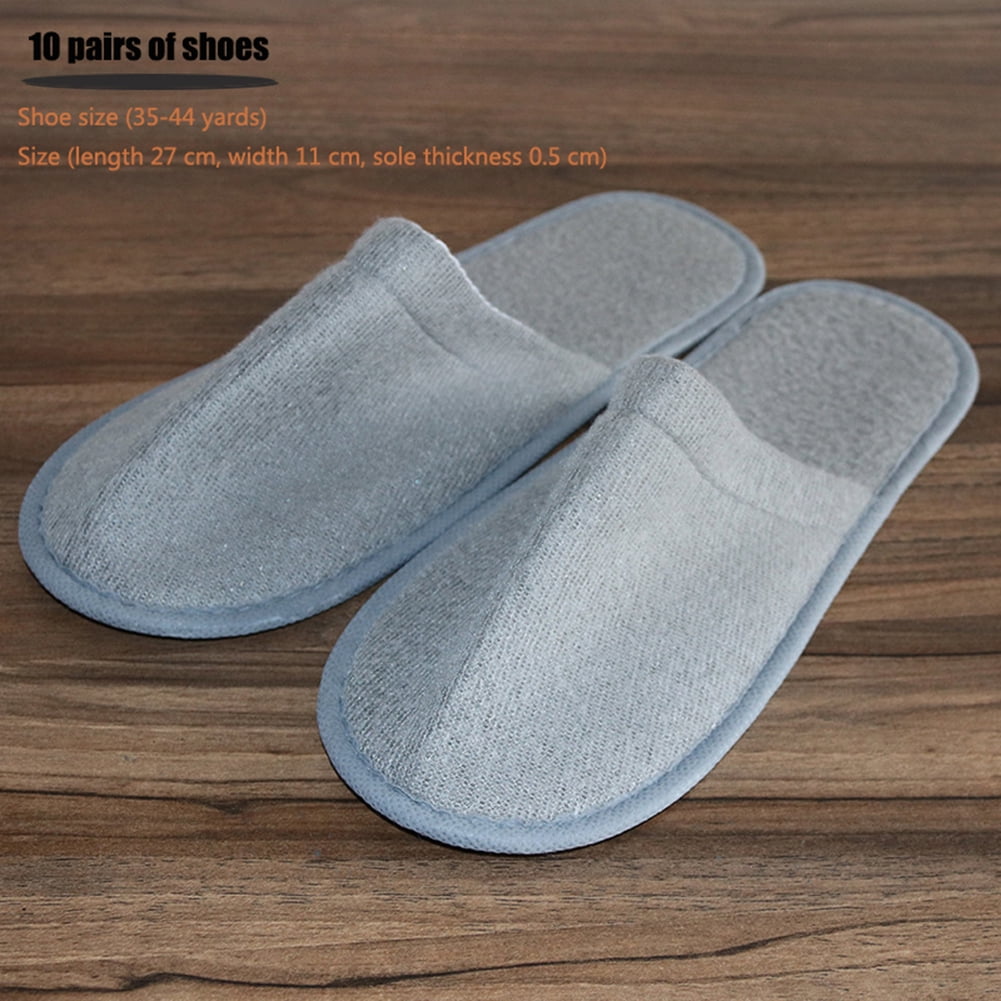 10 Pairs Disposable Slippers Hotel 
