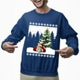thumbnail image 2 of Christmas Sweatshirt, Dreaming of a Green Christmas Santa Golf Sweatshirt, Funny Holiday Golfer Sweatshirt, Unique Golf Lover Gift for Women & Men, 2 of 5
