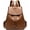 Brown, variant on Fashion Backpack for Women PU Leather Drawstring Shoulder Bags Travel Clutches Handbags Casual Purses