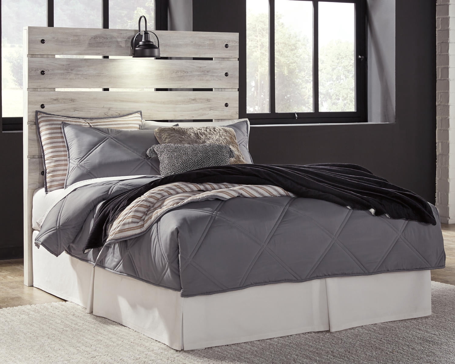 Signature Design By Ashley Cambeck Whitewash Full Panel Headboard