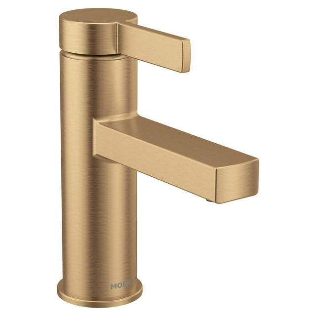 Grifo de baño Moen Beric Bronze Gold de una sola manija 84774BZG