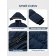 thumbnail image 3 of Wantdo Men's Plus Size Winter Jacket Insulated Winter Coat Stylish Puffy Jacket Navy 2XL, 3 of 10