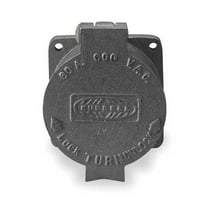 Hubbell Wiring Device-Kellems Lck Recept,60 A;Mtl;Alum,NoNEMA,1Gng HBL26410