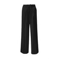 thumbnail image 4 of SIYUDAN Women Pants Ladies Casual Pants Black Adult Work Pants Women Womens Lounge Pants Womens Wide Leg Pants With Pockets Fall Pants For Women 2025, 4 of 4