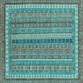 thumbnail image 1 of Ahgly Company Indoor Square Abstract Light Blue Modern Area Rugs, 7' Square, 1 of 4