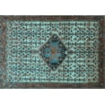 thumbnail image 1 of Ahgly Company Indoor Rectangle Persian Light Blue Traditional Area Rugs, 8' x 10', 1 of 4