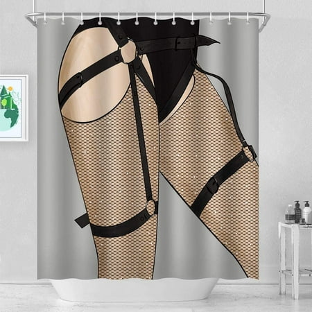 Woman Silhouette Shower Curtain Liner, Woman Silhouette Shower Curtain