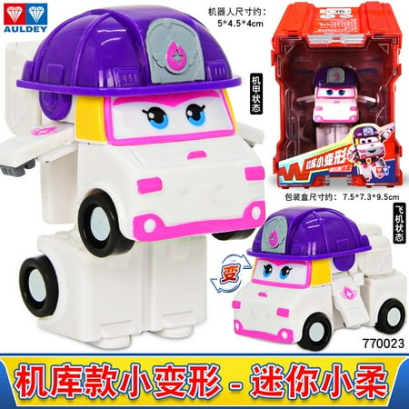 New Hot Super Wings 2" Scale Mini Transforming Anime Deformation Plane Robot Action Figures Transformation Toys Gifts For Kids