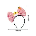 thumbnail image 3 of Deeceymbur Easter Headband with Glitter Bow Bunny Ears for Party Dress Up, 3 of 6